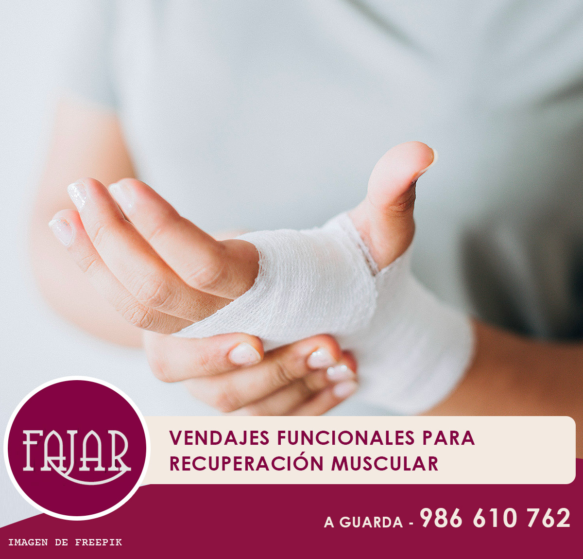 Vendajes funcionales para recuperación muscular